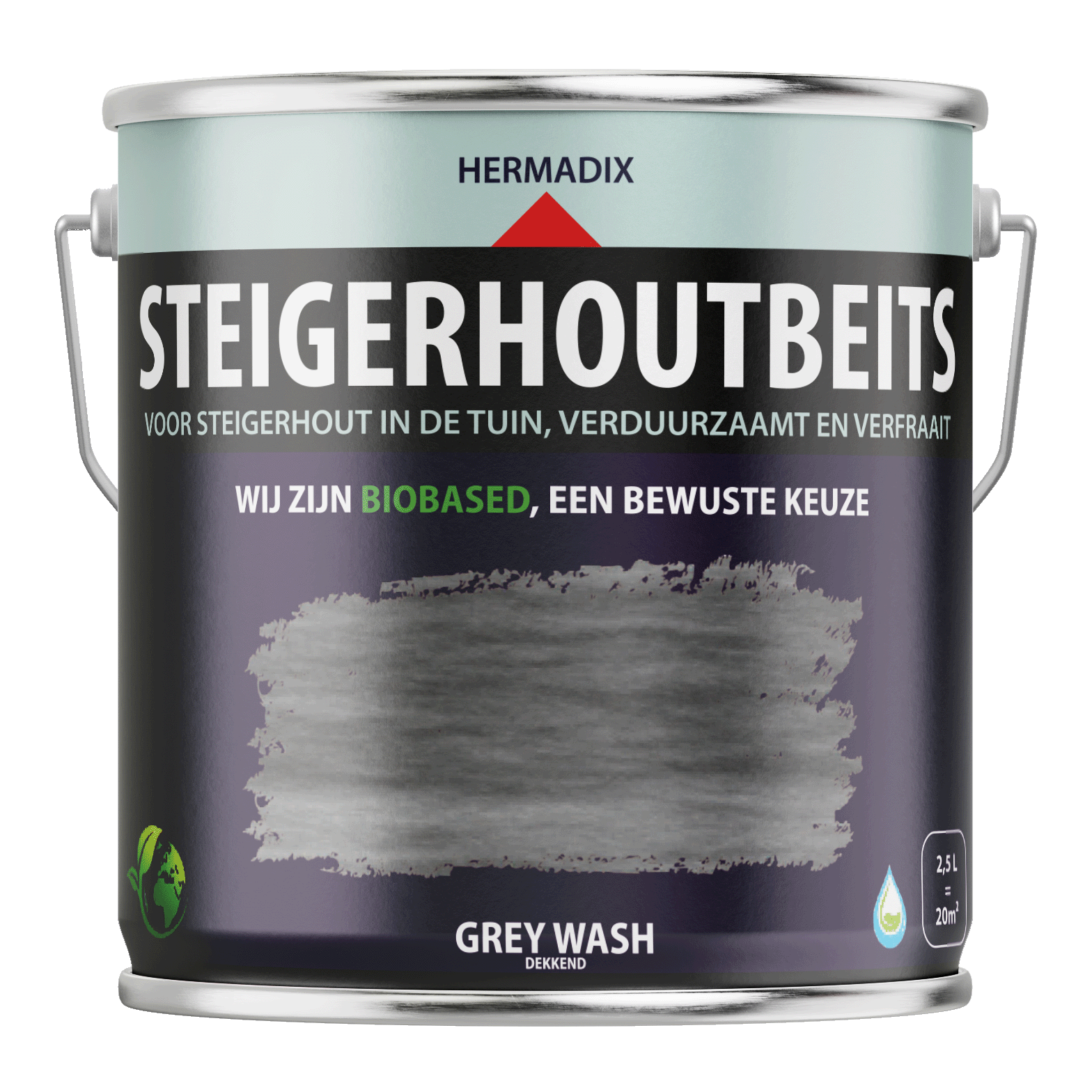 Hermadix Steigerhoutbeits Grey Wash 2,5L