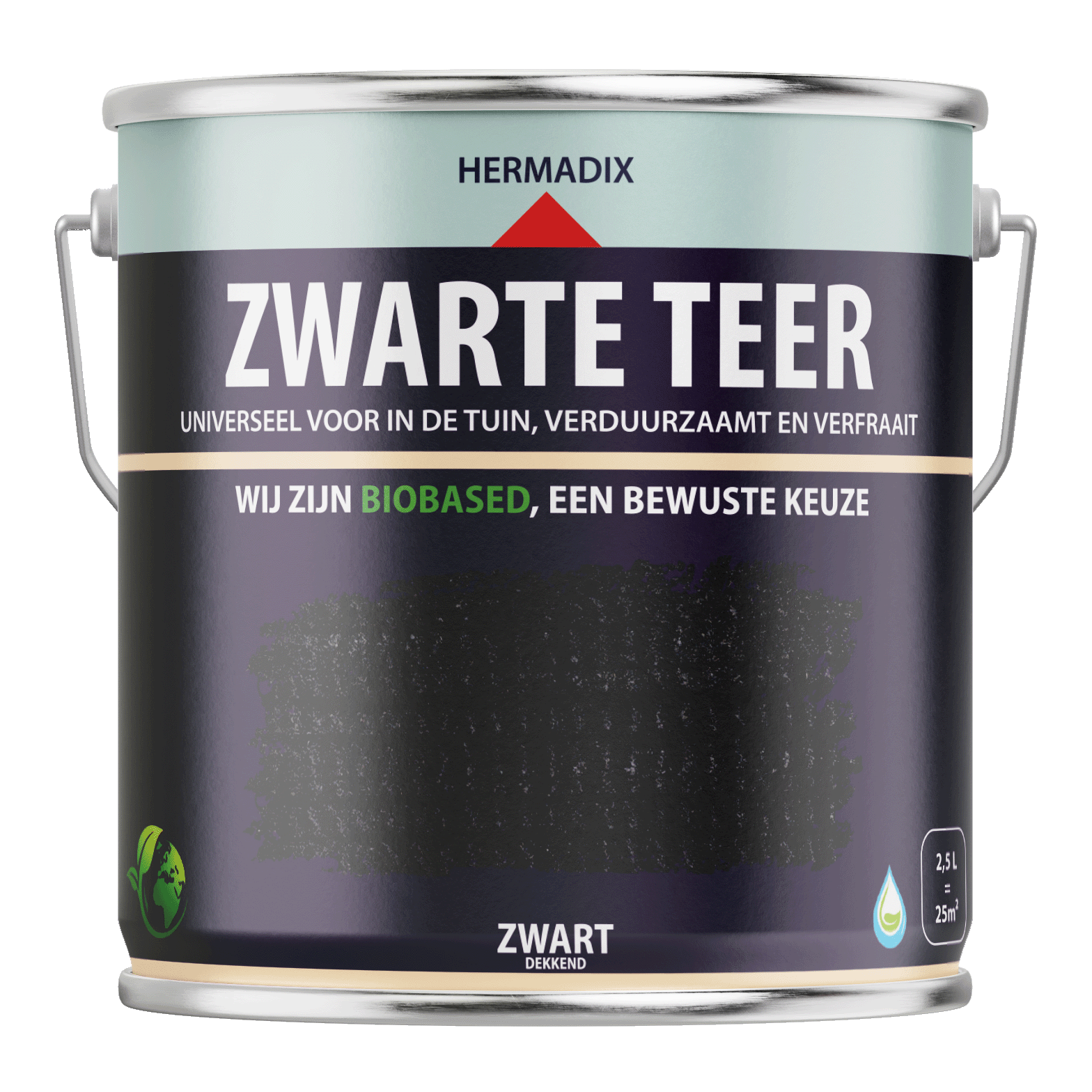 Hermadix Impraline zwarte teer 2,5L