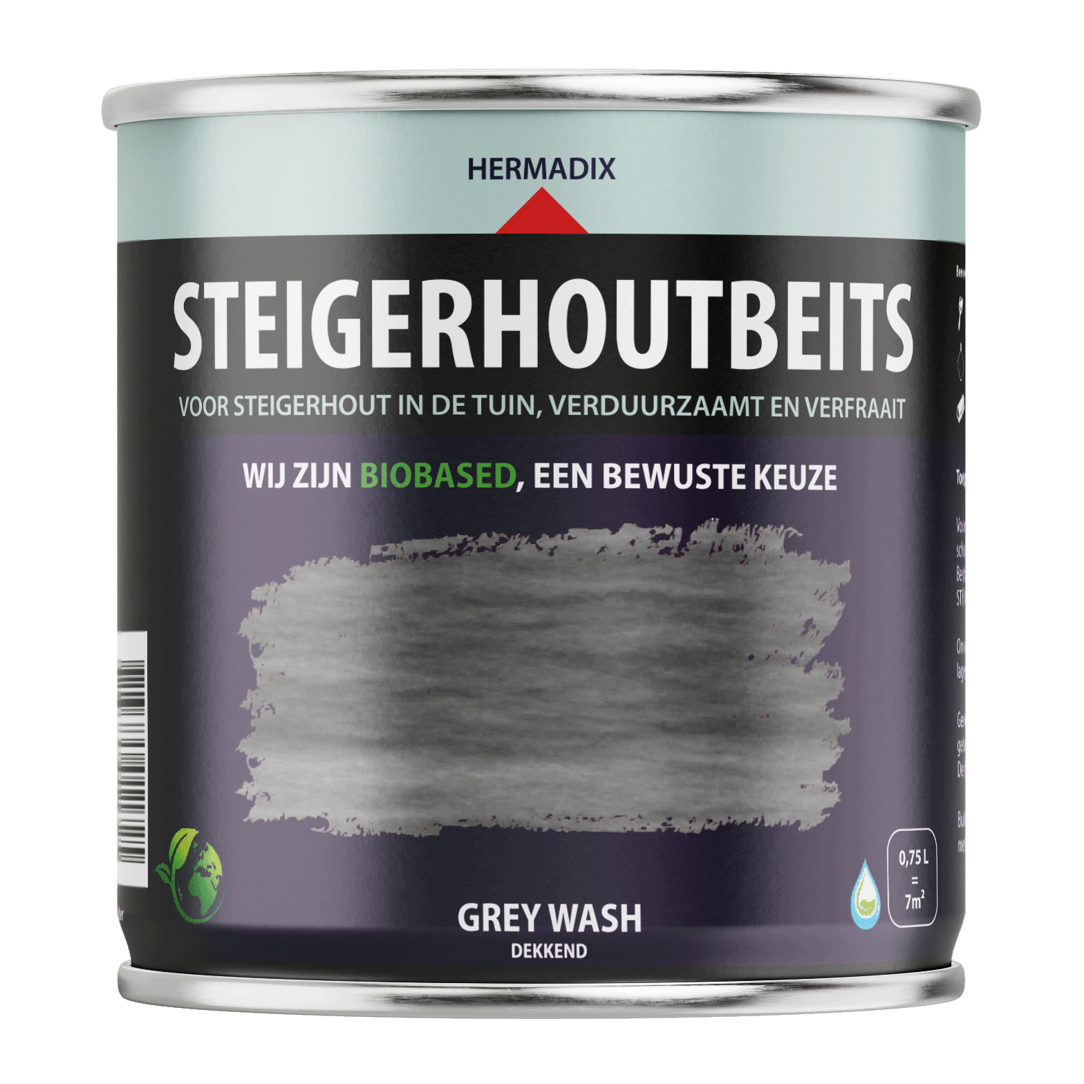 Hermadix Steigerhoutbeits Grey Wash 750ml