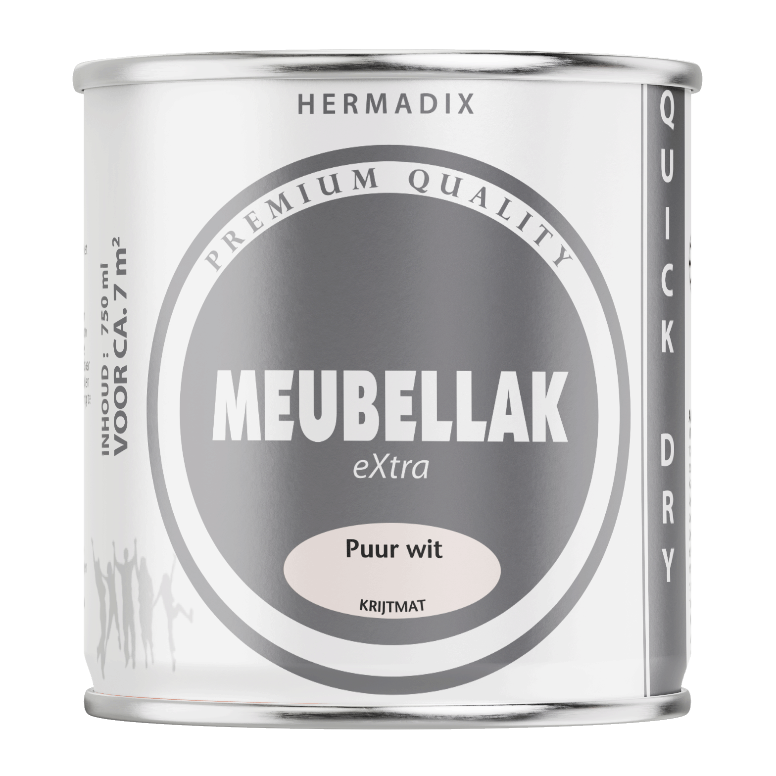 Hermadix Meubellak Wit krijtmat 750 ml